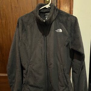 The North Face Women's Black Zip-up Teddy Jacket